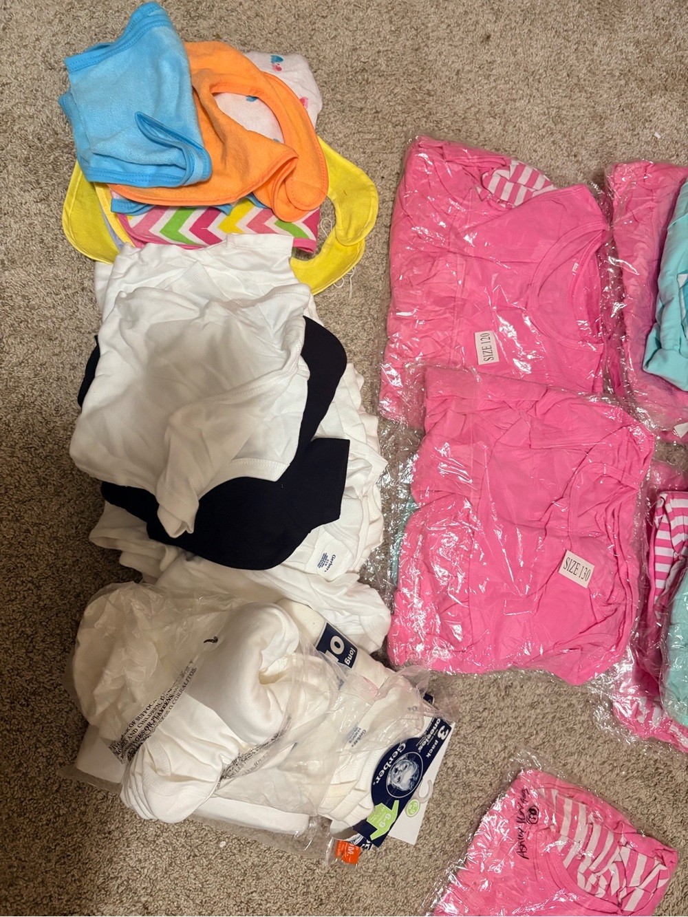 Huge lot of baby/toddler onesies/shirts/sets
